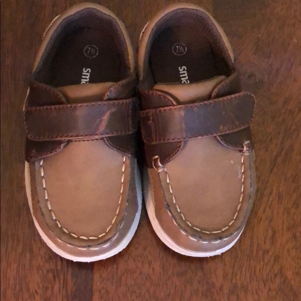 Toddler Boy brown casual boat shoes